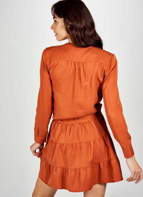 Rochie scurtă maro ASTRID BLACK LABEL femeie