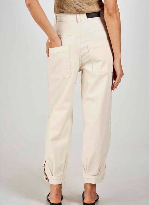 Pantalon drept bej ASTRID BLACK LABEL femeie