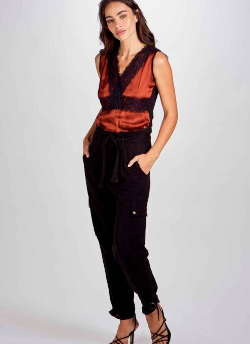 Pantalon cargo negru ASTRID BLACK LABEL femeie