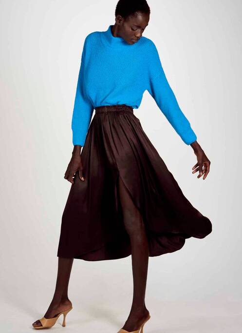 Fustă midi maro ASTRID BLACK LABEL femeie