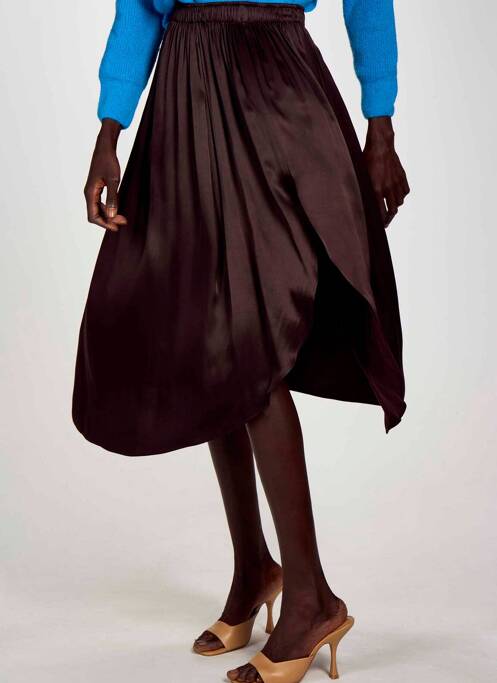 Fustă midi maro ASTRID BLACK LABEL femeie