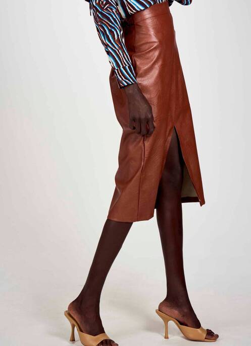 Fustă lungă maro ASTRID BLACK LABEL femeie