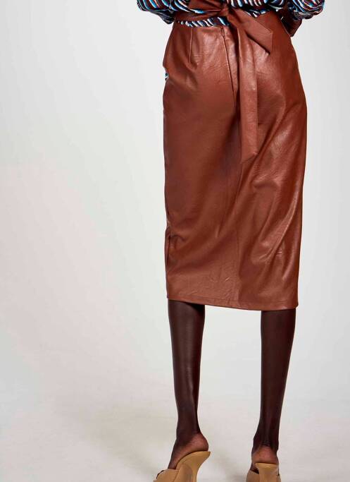 Fustă lungă maro ASTRID BLACK LABEL femeie