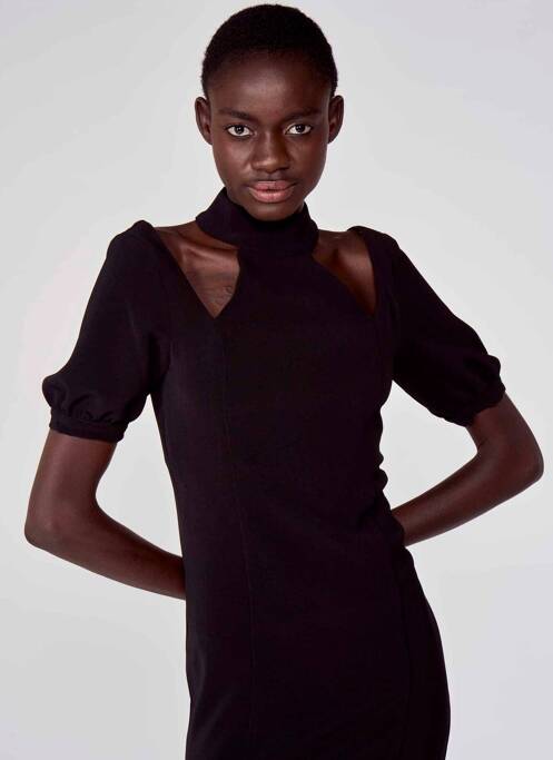 Rochie midi negru ASTRID BLACK LABEL femeie