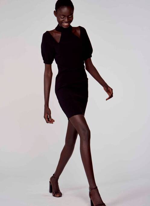 Rochie midi negru ASTRID BLACK LABEL femeie