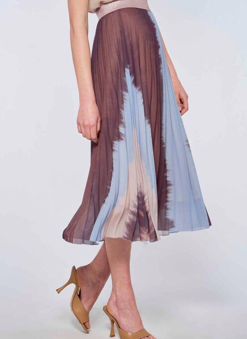 Fustă midi albastru AMELIE & AMELIE femeie