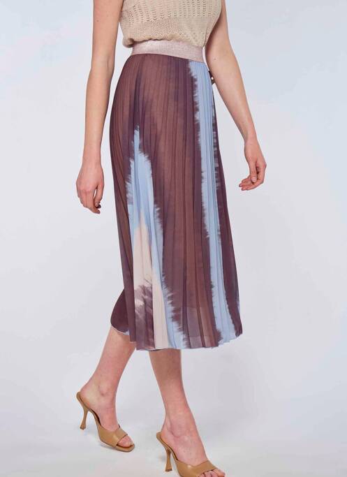 Fustă midi albastru AMELIE & AMELIE femeie