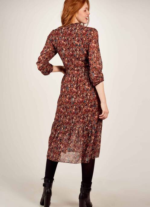 Rochie lungă maro ZABAIONE femeie