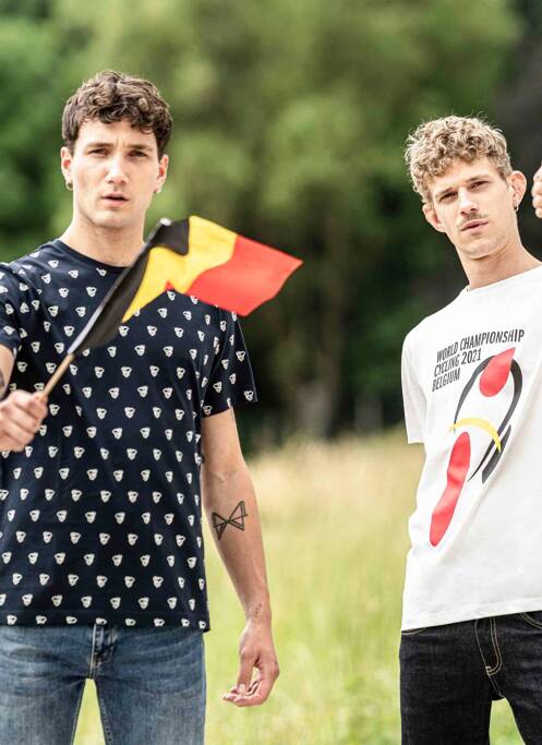 Tricou alb CYCLO CLUB MARCEL  bărbat