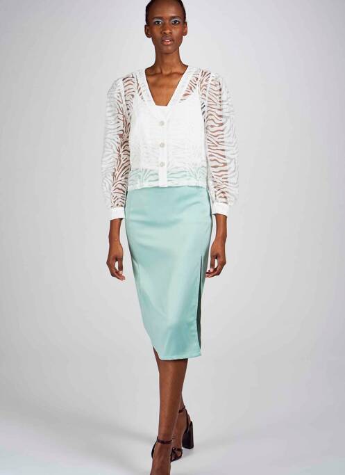 Fustă midi verde CLOUDS OF FASHION femeie