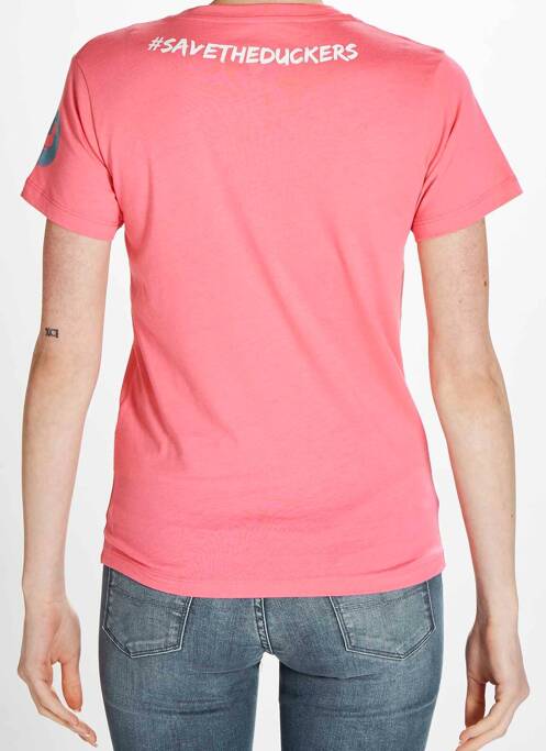 Tricou roz SAVE THE DUCK femeie