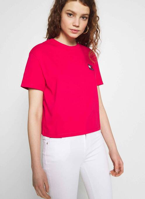 Top roșu TOMMY HILFIGER femeie