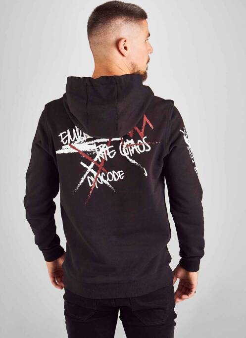 Hanorac cu glugă negru DYJCODE BY DENNIS PRAET  bărbat