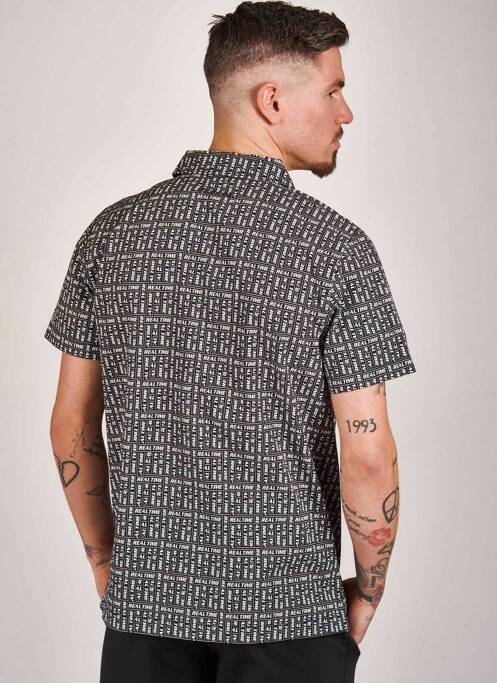 Cămașă cu mâneci scurte negru DYJCODE BY DENNIS PRAET  bărbat