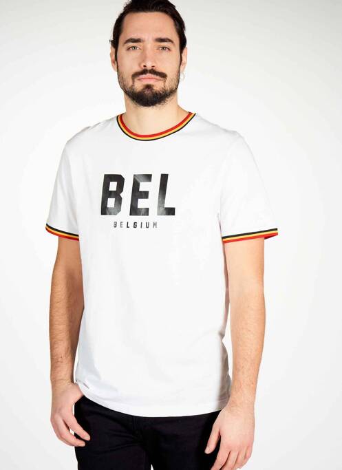 Tricou alb DYJCODE BY DENNIS PRAET  bărbat