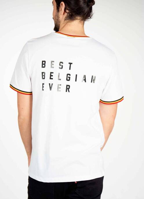 Tricou alb DYJCODE BY DENNIS PRAET  bărbat