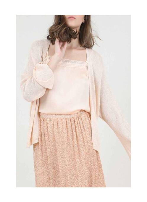 Vestă cu mâneci lungi roz MOLLY BRACKEN femeie