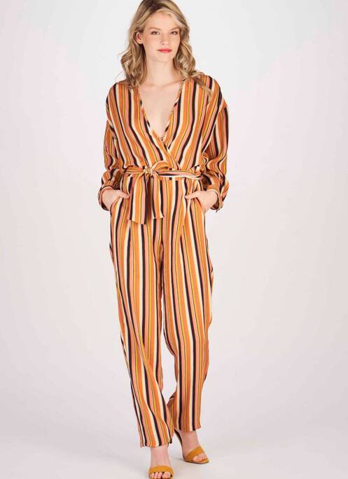 Salopetă-pantalon portocaliu DEUX. BY ELINE DE MUNCK femeie