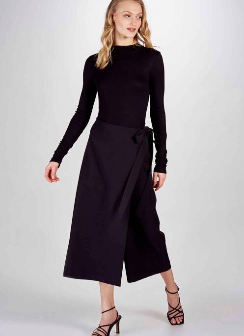 Pantalon larg negru DEUX. BY ELINE DE MUNCK femeie