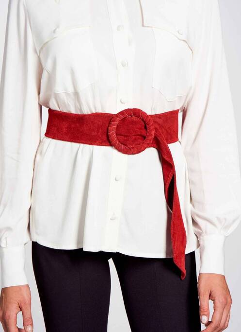 Curea roșu DEUX. BY ELINE DE MUNCK femeie