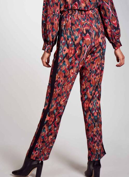 Pantalon drept roșu DEUX. BY ELINE DE MUNCK femeie