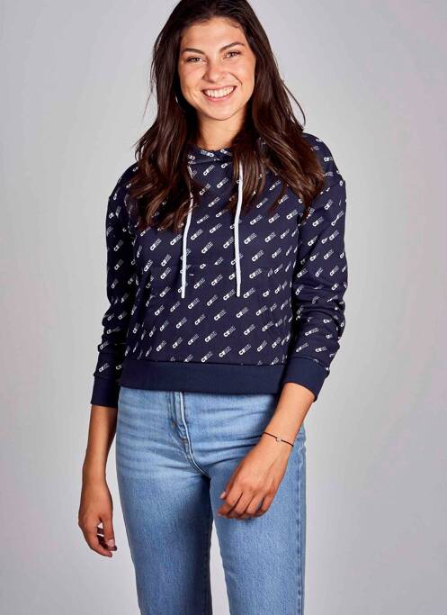 Hanorac cu glugă albastru CEMI femeie