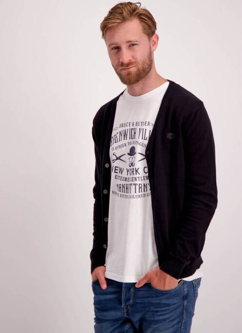 Vestă cu mâneci lungi negru BRUCE & BUTLER  bărbat