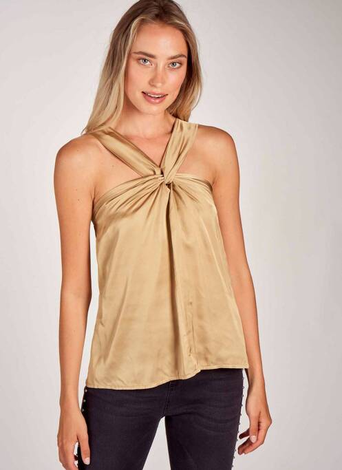 Top bej FOUDRE BY AURELIE VAN DAELEN femeie