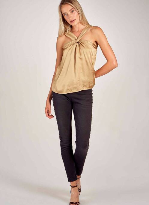 Top bej FOUDRE BY AURELIE VAN DAELEN femeie