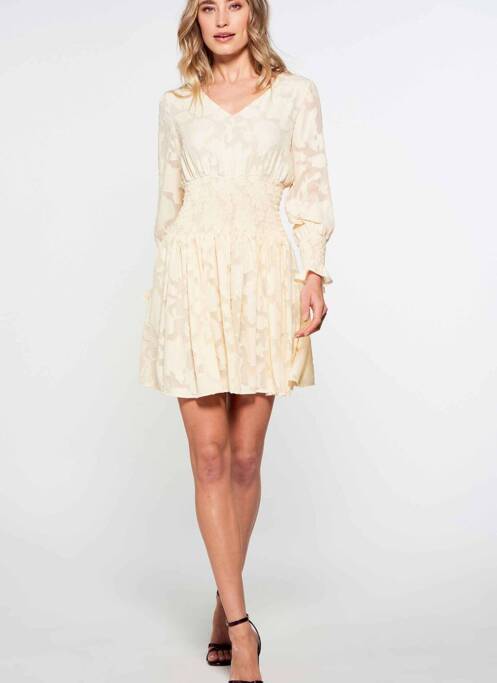 Rochie scurtă bej FOUDRE BY AURELIE VAN DAELEN femeie