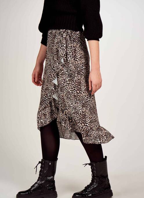 Fustă midi maro HAILYS femeie