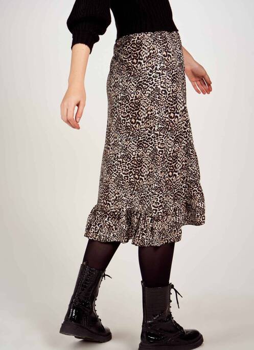 Fustă midi maro HAILYS femeie