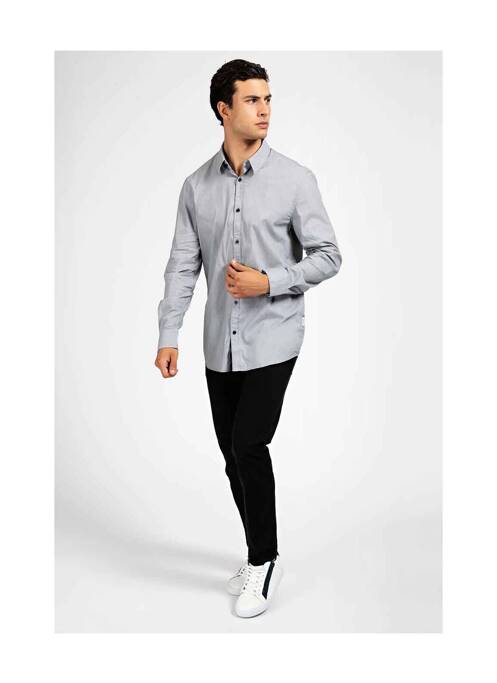 Cămașă cu mâneci lungi gri GUESS bărbat
