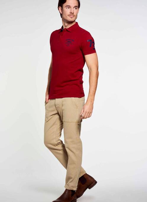 Polo roșu PETROL INDUSTRIES bărbat