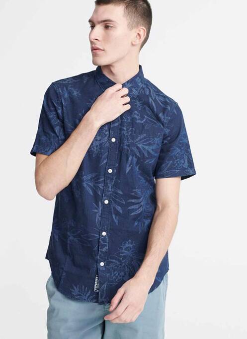 Cămașă cu mâneci scurte albastru SUPERDRY bărbat