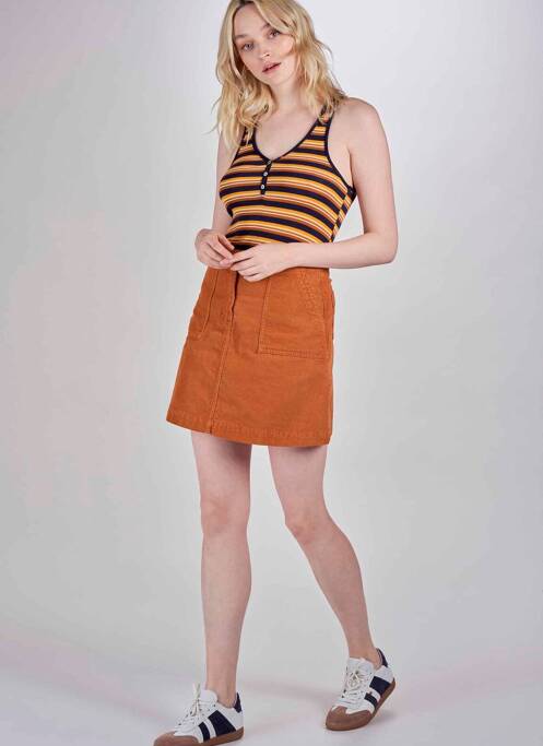 Fustă scurtă maro LE FABULEUX MARCEL DE BRUXELLES femeie