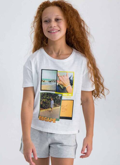 Tricou alb GARCIA fată