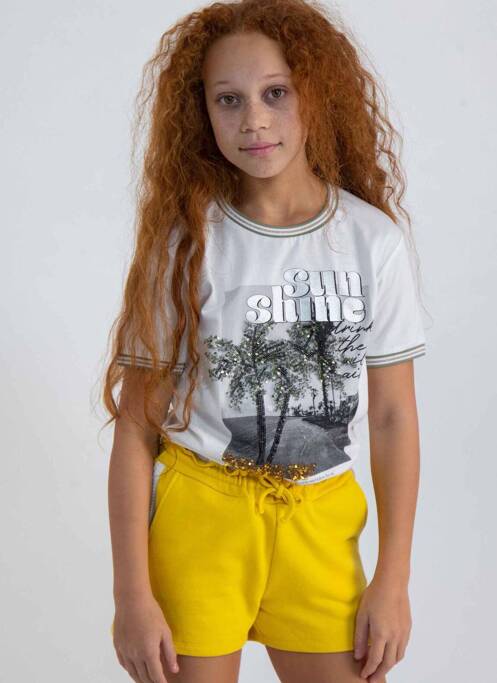 Tricou alb GARCIA fată