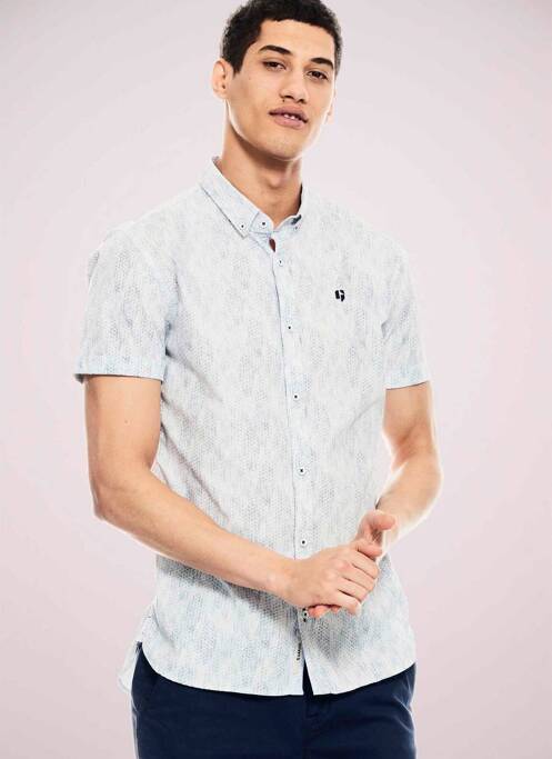 Cămașă cu mâneci scurte albastru GARCIA bărbat