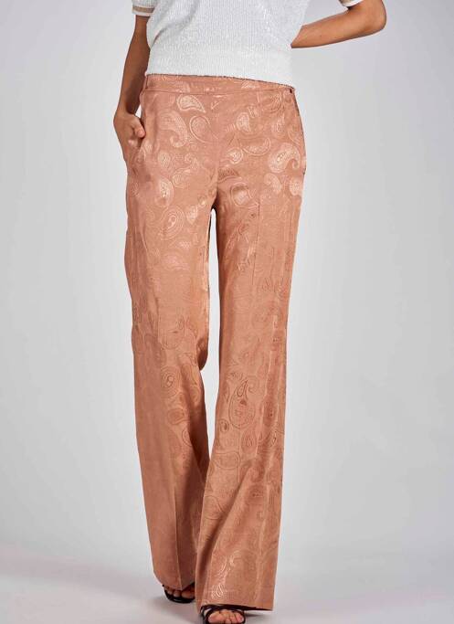 Pantalon larg roz KOCCA femeie