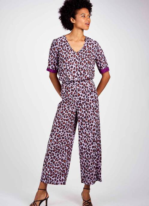 Pantalon larg violet BELLITA femeie