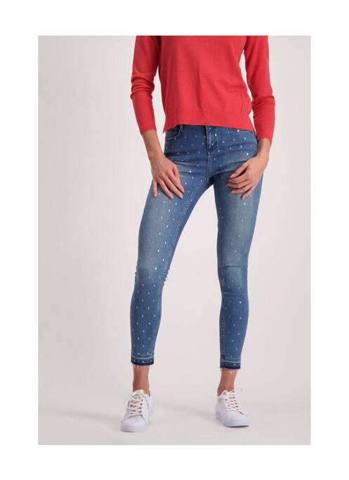 Blugi cu croială slim albastru MORGAN femeie