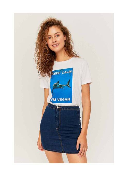 Fustă scurtă albastru TALLY WEIJL femeie