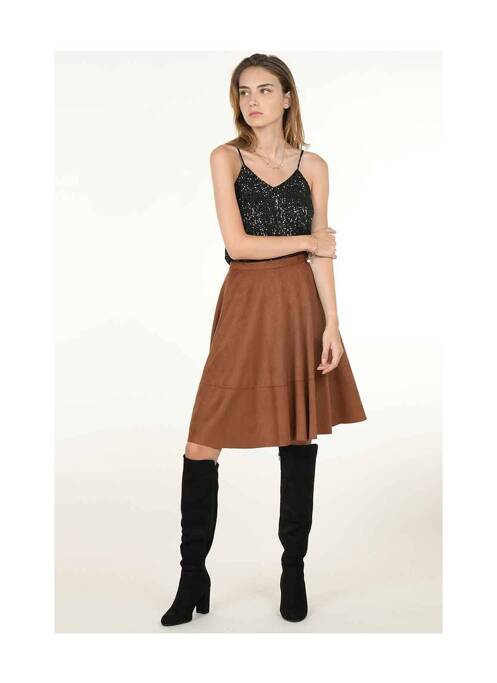 Fustă midi portocaliu MOLLY BRACKEN femeie