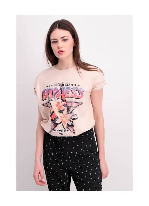 Tricou roz VILA femeie