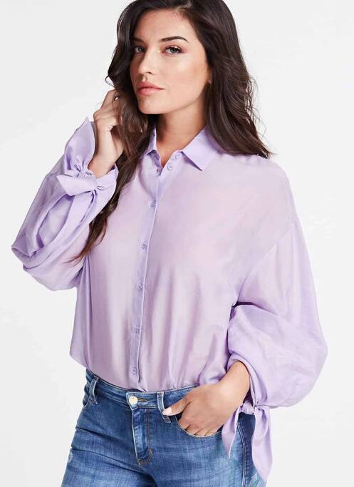Cămașă violet GUESS femeie