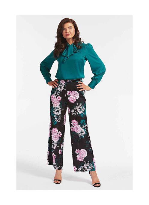 Pantalon larg negru GUESS femeie