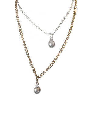 Colier gri N°3 femeie