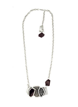 Colier gri N°3 femeie