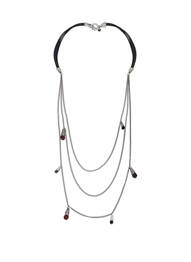 Colier gri N°3 femme